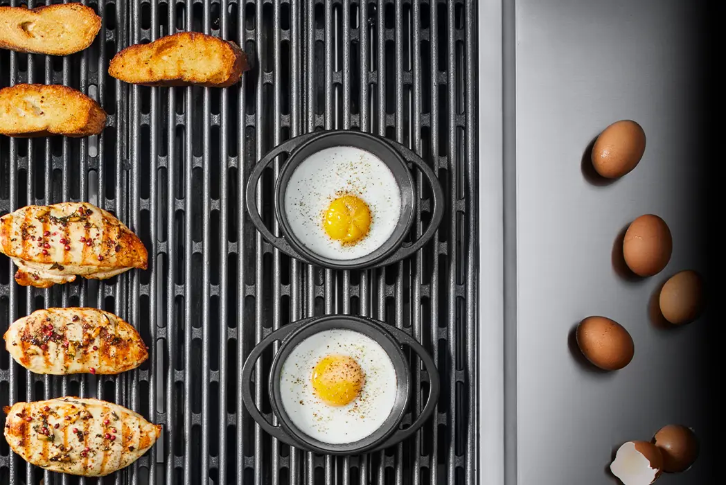 Griglie Antiaderenti Griglie Cottura Porcellana Per Barbecue Weber - Set 2 Pezzi 30x44 Cm Per Spirit E Genesis Series Griglia Ghisa Weber 57 Cm - Foto 6